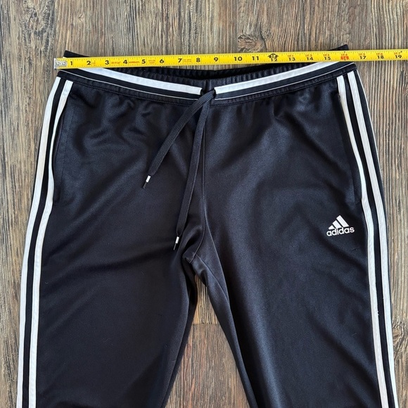Adidas Performance Climacool Black White Stripe Track Pants Womans Size L 16/18 - Picture 8 of 14